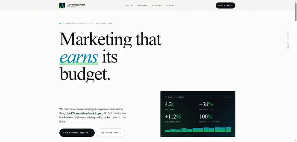 Advantage Point Marketing website