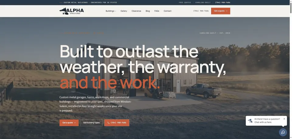 Alpha Structures website