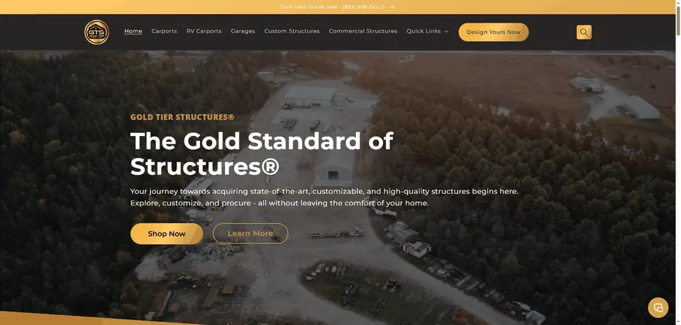 Gold Tier Structures website
