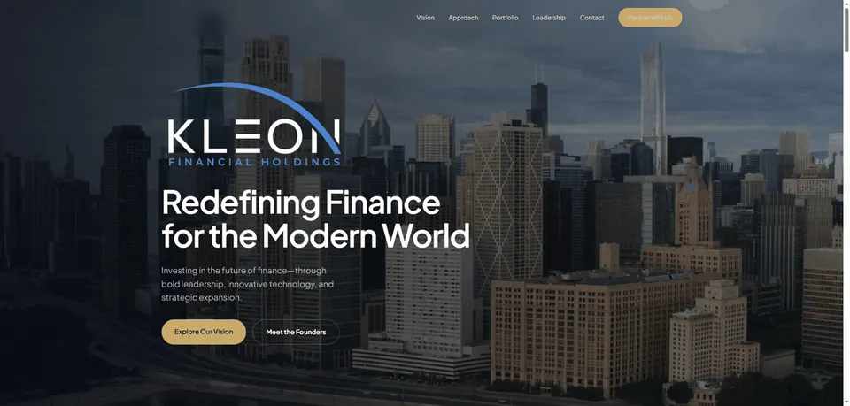 Kleon Financial Holdings website