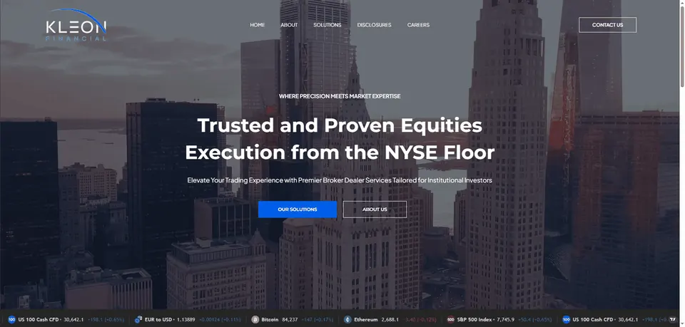 Kleon Financial website