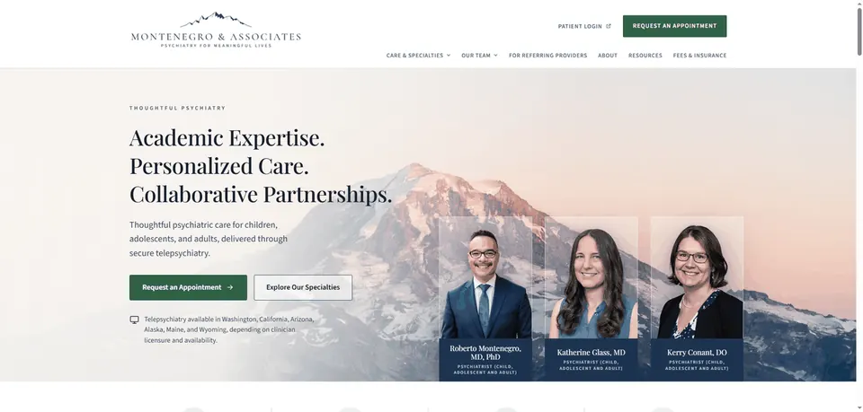 Montenegro & Associates website