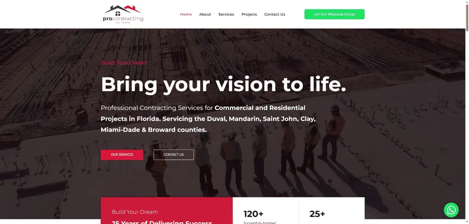 ProContracting website